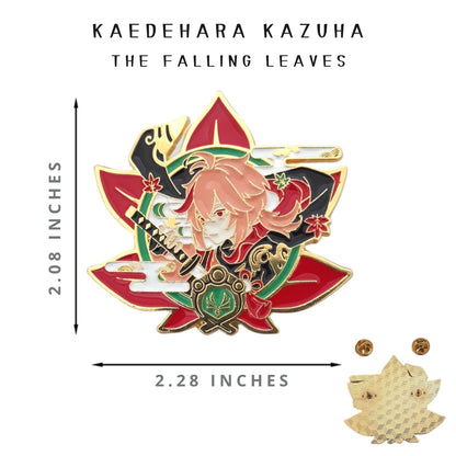 FANCYMYPIN - Genshin Impact Kaedehara Kazuha  Hard enamel brooch lapel collectible pin