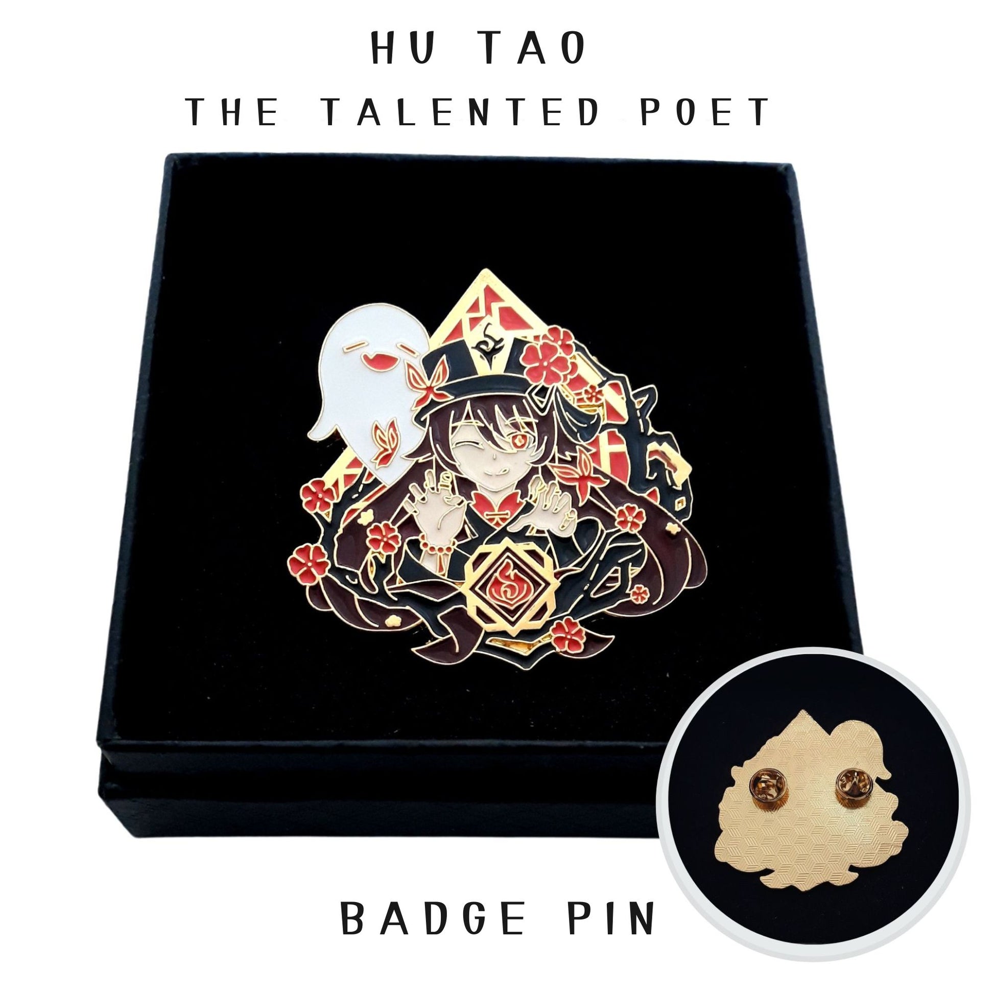 FANCYMYPIN - Genshin impact Hu Tao The talented poet - enamel badge collectible pin