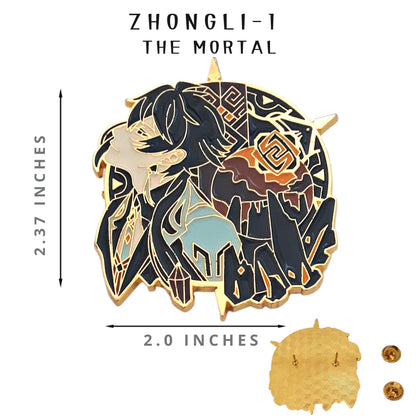 FANCYMYPIN - Genshin Impact Zhongli -1 the mortal enamel badge collectible pin