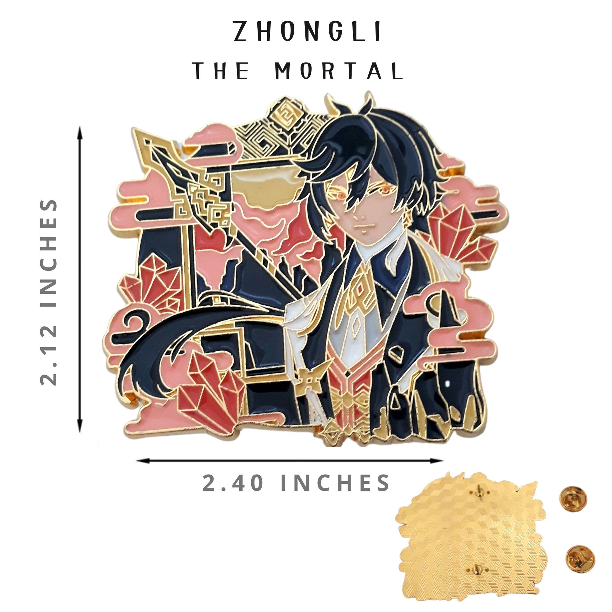 FANCYMYPIN - Genshin Impact Zhongli the mortal enamel badge collectible pin