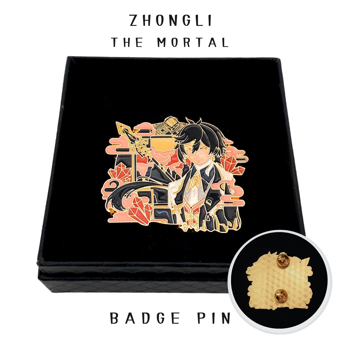 FANCYMYPIN - Genshin Impact Zhongli the mortal enamel badge collectible pin