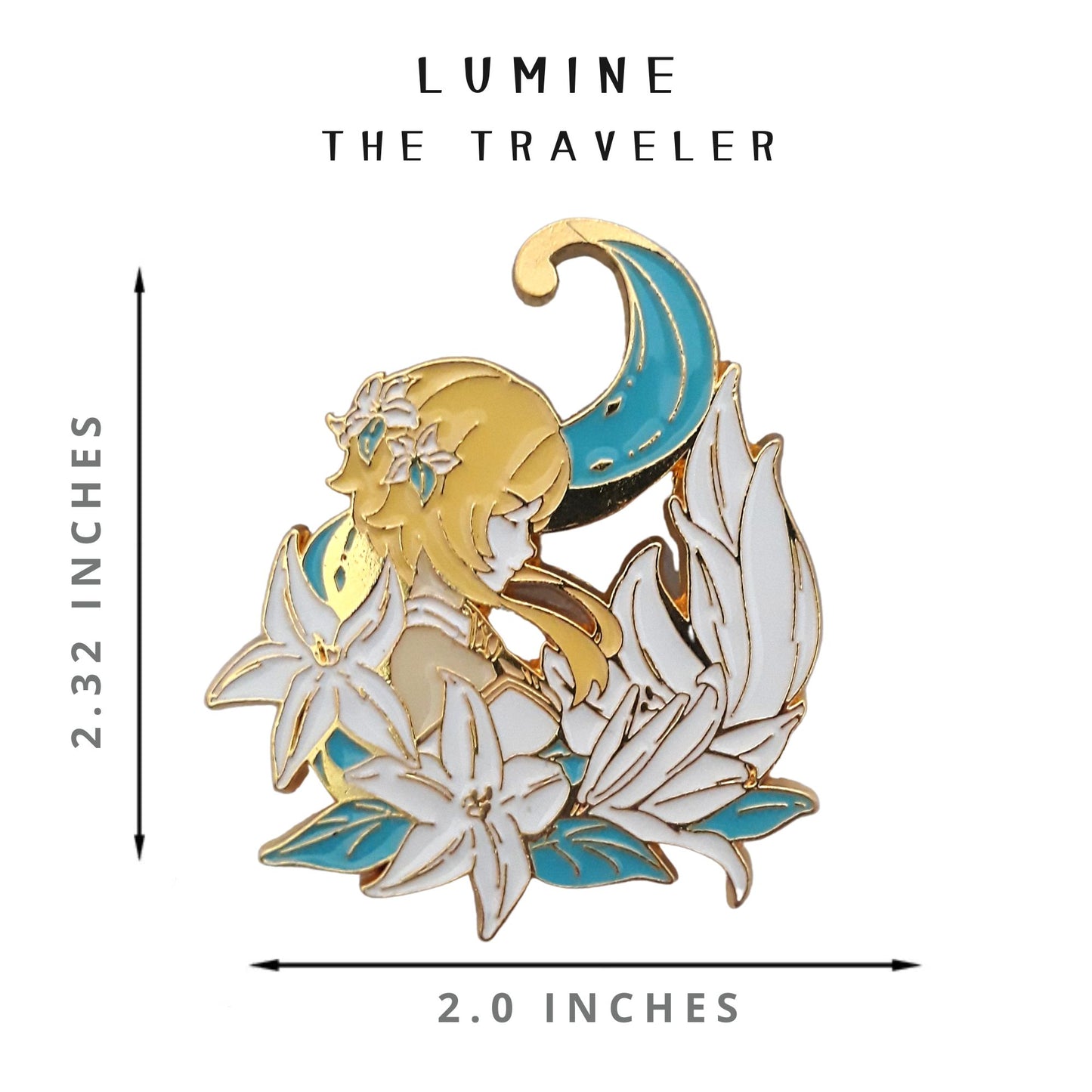 FANCYMYPIN - Genshin Impact - Lumine The traveler Enamel badge collectible pin