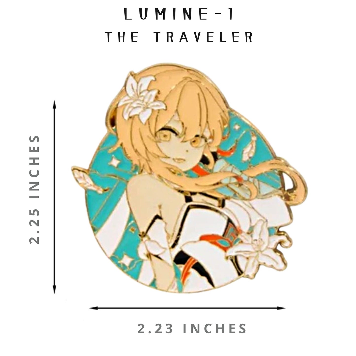 FANCYMYPIN - Genshin Impact - Lumine The traveler Enamel badge collectible pin