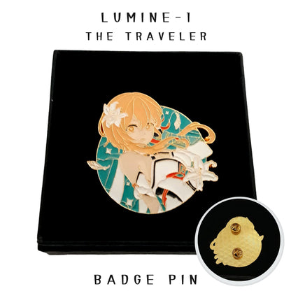 FANCYMYPIN - Genshin Impact - Lumine The traveler Enamel badge collectible pin