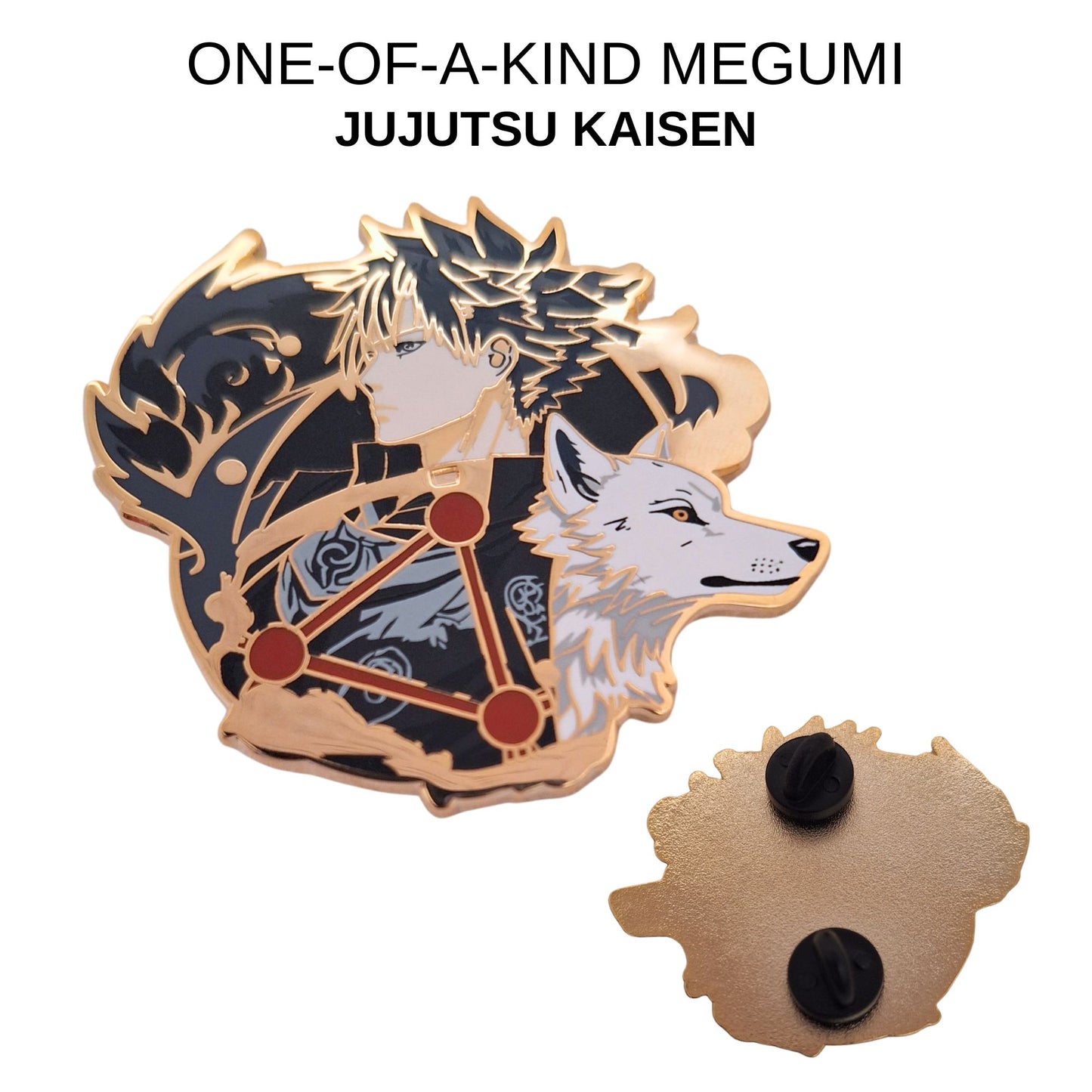 Megumi Jujutsu Kaisen Enamel Backpack Pin