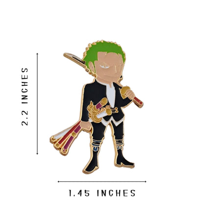 FANCYMYPIN - Roronoa Zoro The pirate hunter enamel lapel collectible pin