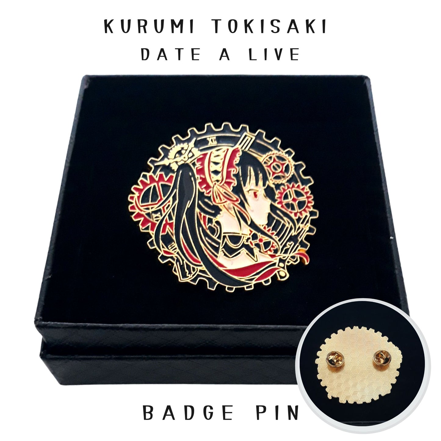 FANCYMYPIN - Anime Kurumi Tokisaki Hard Enamel Badge Collectible Pin