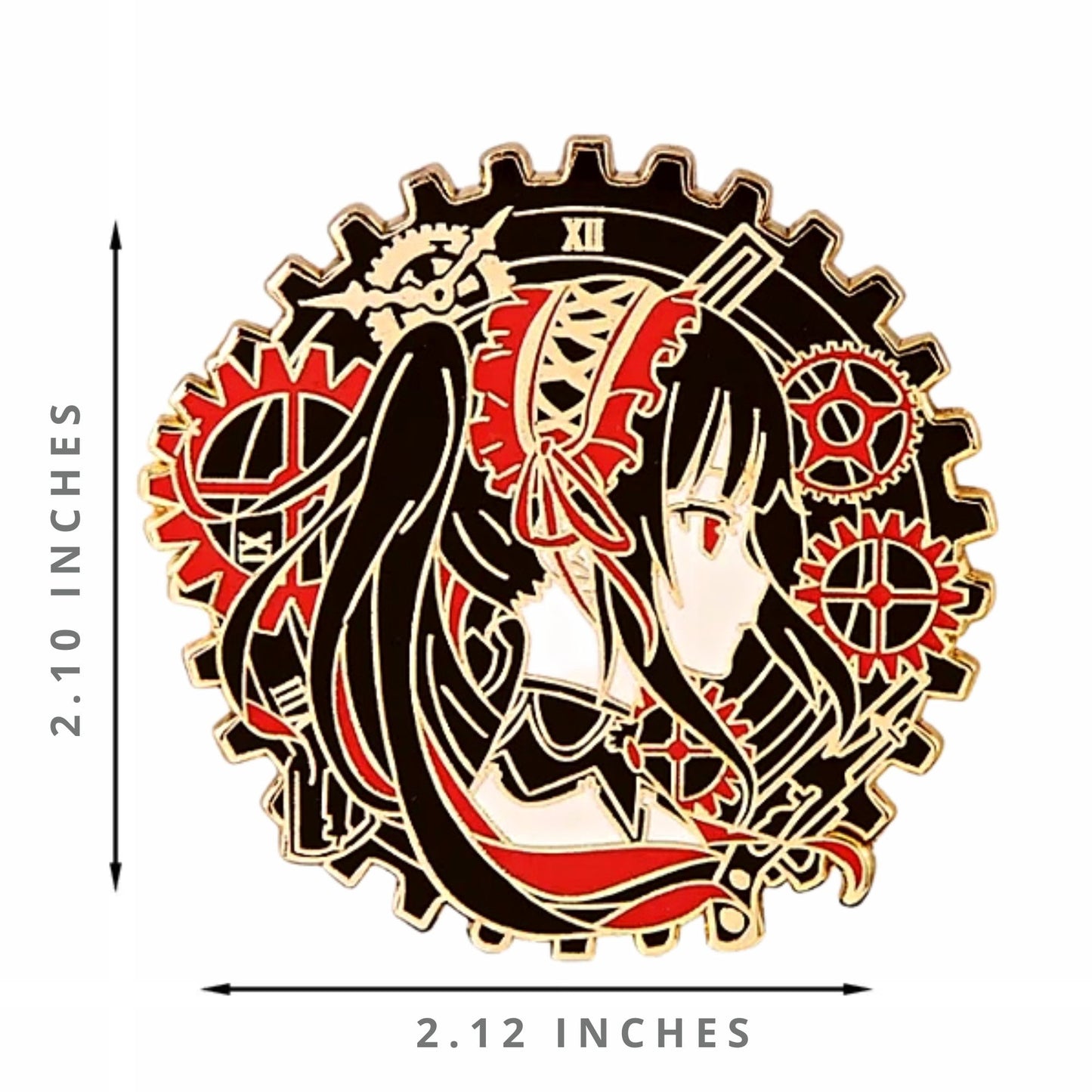 FANCYMYPIN - Anime Kurumi Tokisaki Hard Enamel Badge Collectible Pin