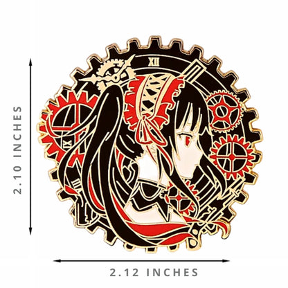 FANCYMYPIN - Anime Kurumi Tokisaki Hard Enamel Badge Collectible Pin