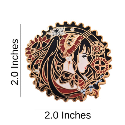 One-of-a-kind Date A Live Kurumi Tokisaki Anime Brooch Enamel Pin