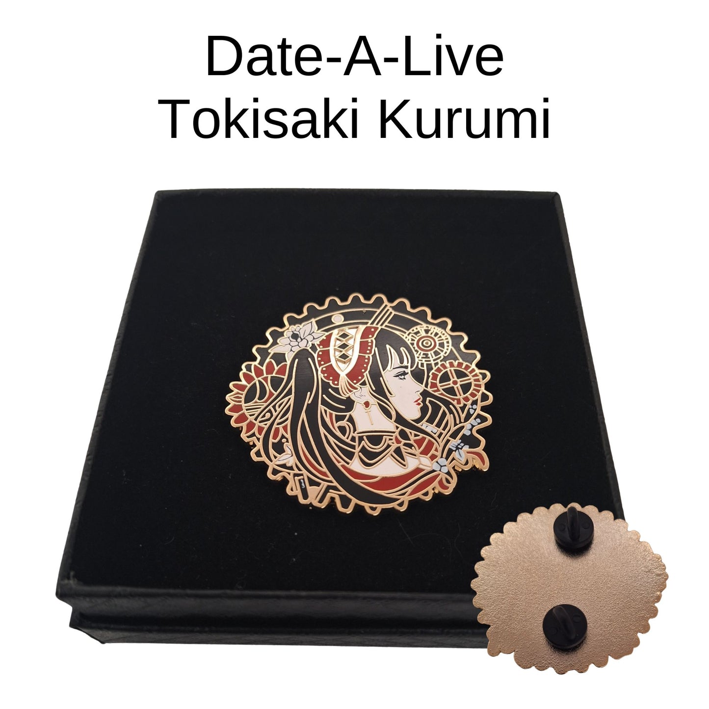 One-of-a-kind Date A Live Kurumi Tokisaki Anime Brooch Enamel Pin