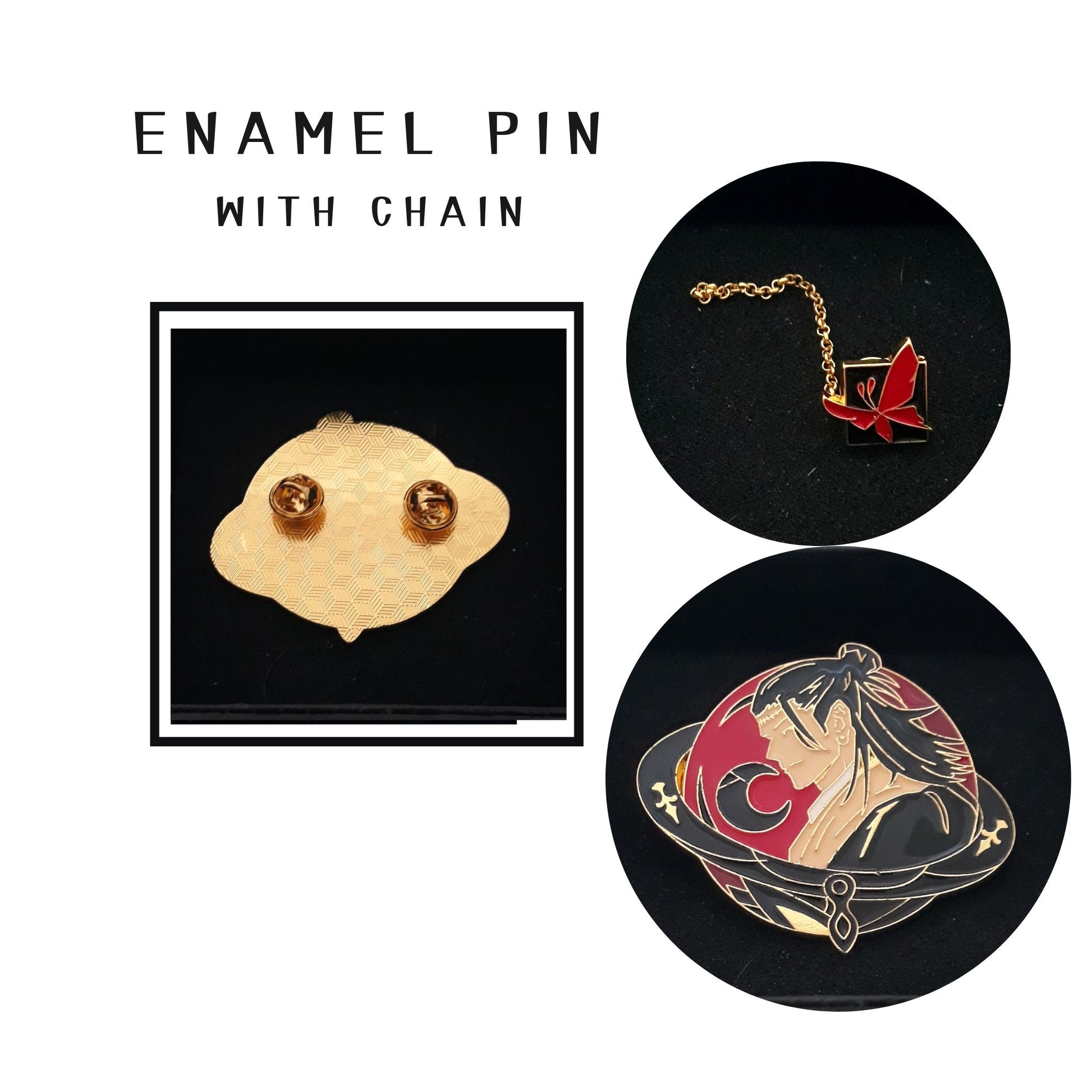 FANCYMYPIN - The Student -1 Enamel Collectible Pin with Chain