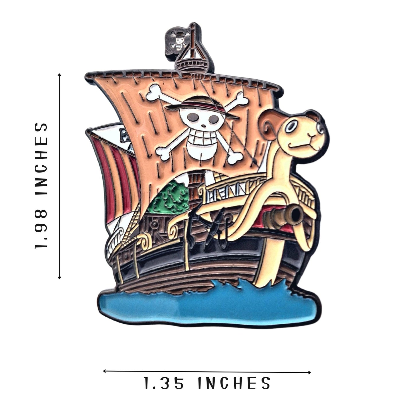 Large Going Merry Ship Brooch Pin