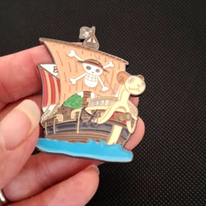 Large Going Merry Ship Brooch Pin