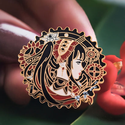 One-of-a-kind Date A Live Kurumi Tokisaki Anime Brooch Enamel Pin