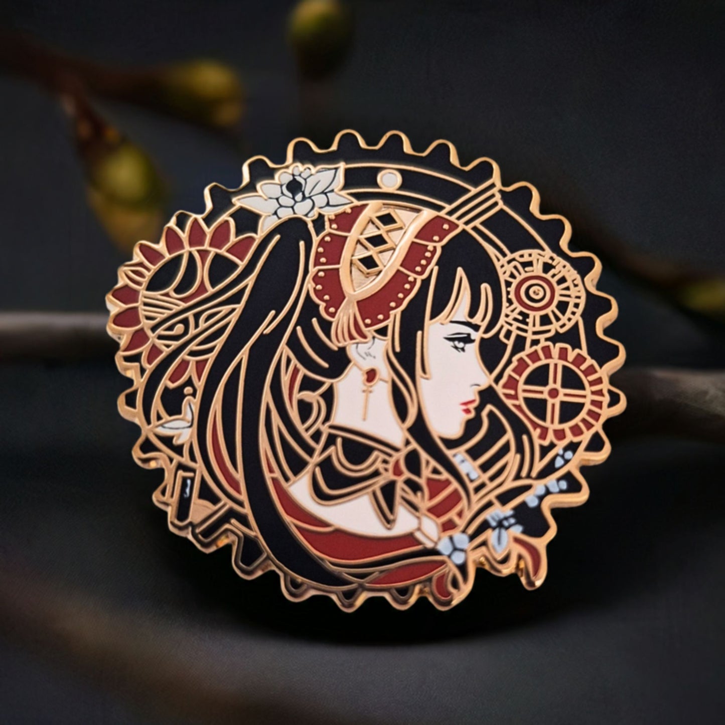 One-of-a-kind Date A Live Kurumi Tokisaki Anime Brooch Enamel Pin