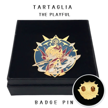 FANCYMYPIN - Genshin Impact Tartaglia the playful enamel brooch badge pin