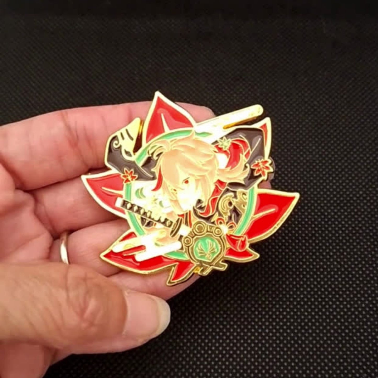 FANCYMYPIN - Genshin Impact Kaedehara Kazuha  Hard enamel brooch lapel collectible pin