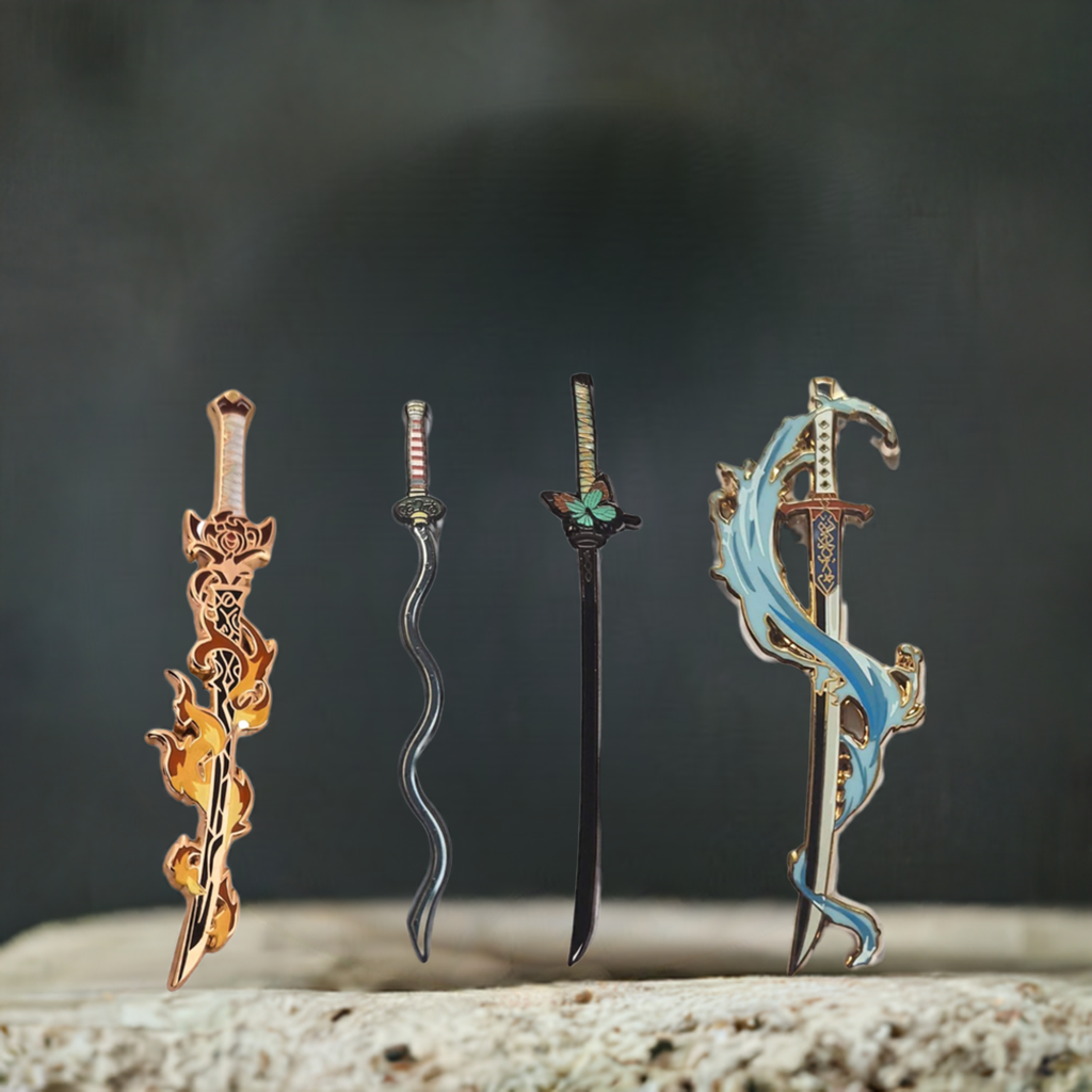 One-of-a-kind Nichirin Swords Hard Enamel Lapel Pin