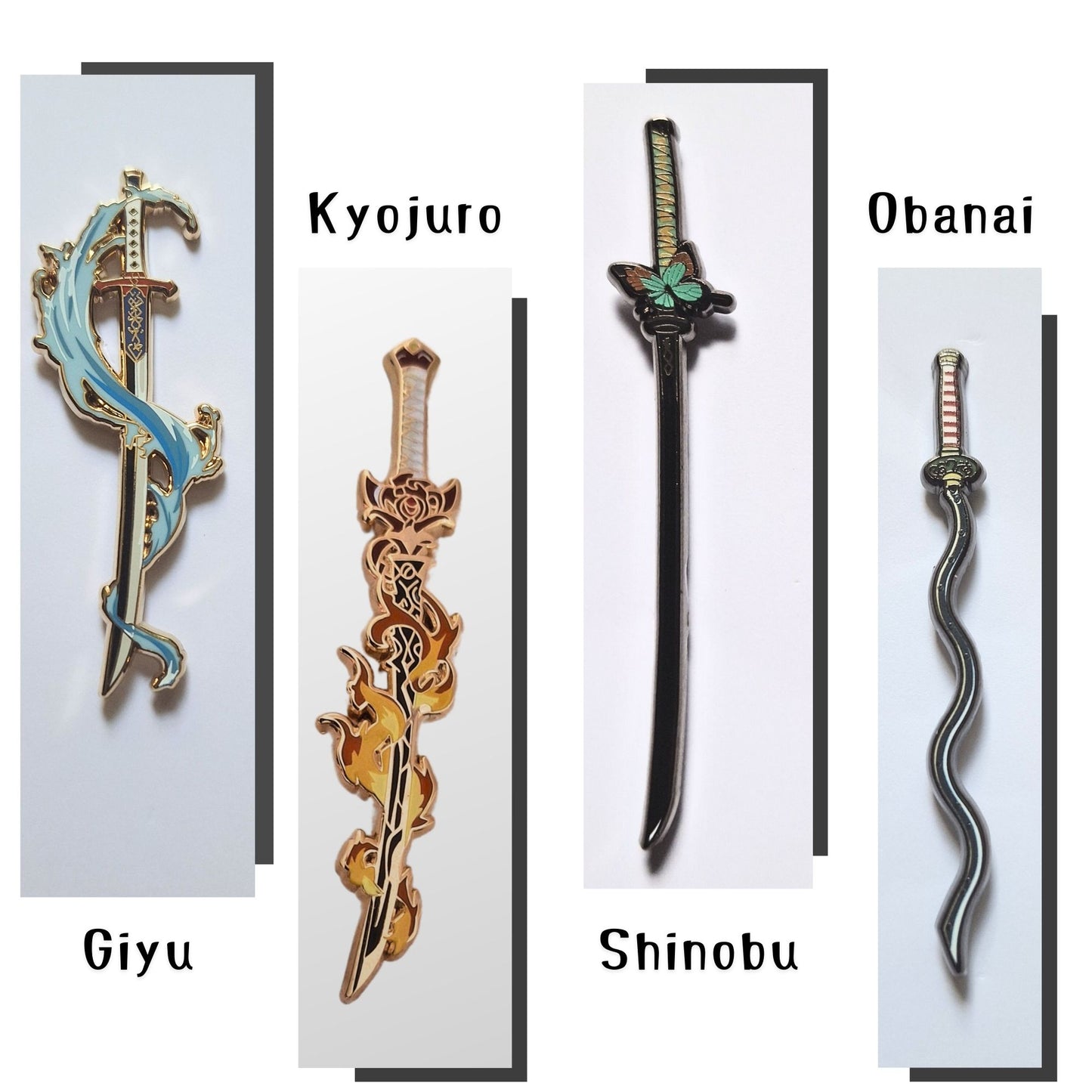 One-of-a-kind Nichirin Swords Hard Enamel Lapel Pin